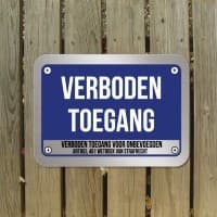Verboden toegang algemeen