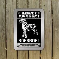 Geborsteld zwart waakborden