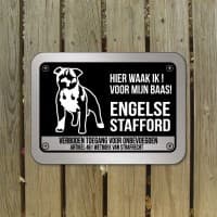 Engelse staffordshire D4 zwart