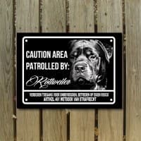 Rottweiler mat zwart D5